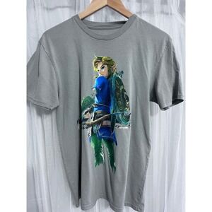 The Legend of Zelda Breath of the Wild Link Graphic T Shirt Mens‎ Size M
